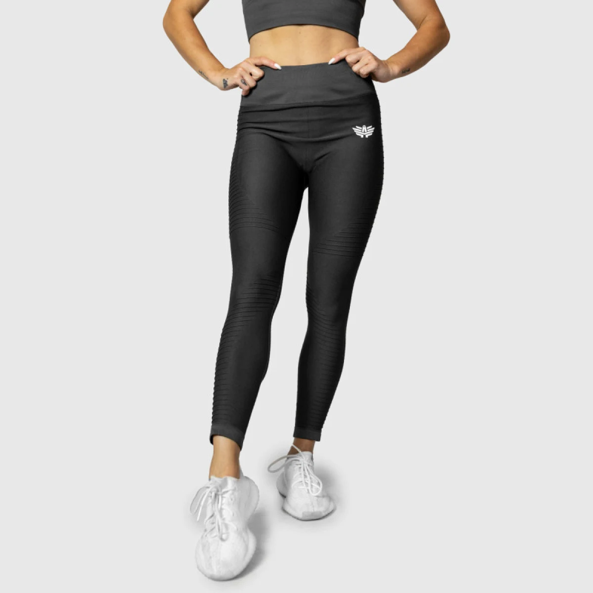 Bezešvé legíny Iron Aesthetics Dynamic, šedé · záber 4