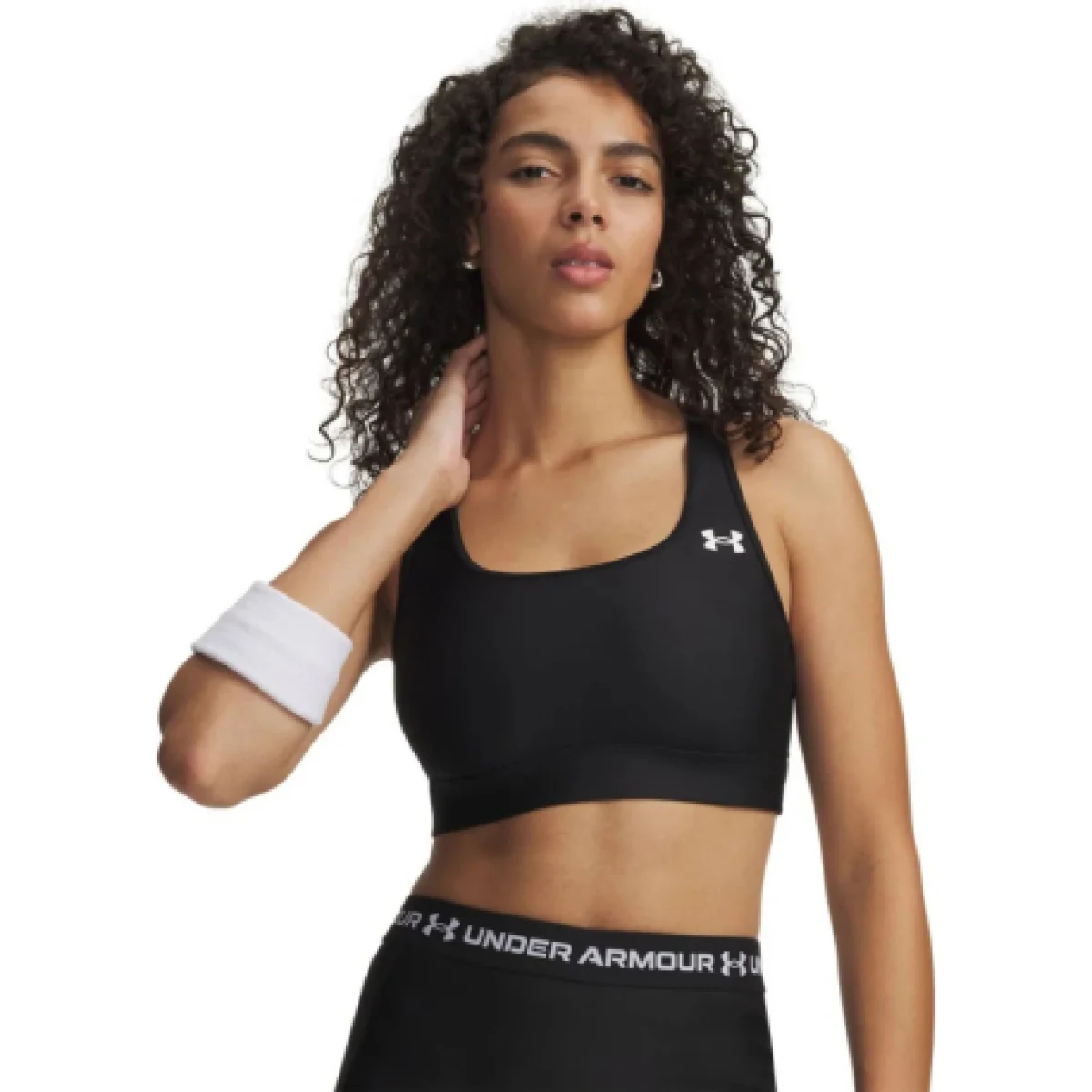 Kompresní podprsenka UNDER ARMOUR HeatGear Mid-BLK · záber 1