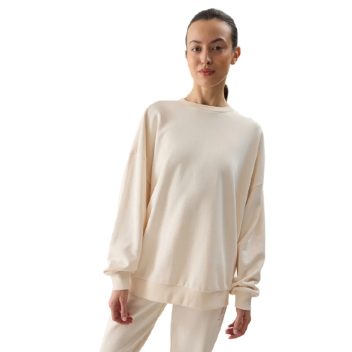 Dámská mikina 4F SWEATSHIRT-4FWSS24TSWSF1055-12S-CREME · záber 1