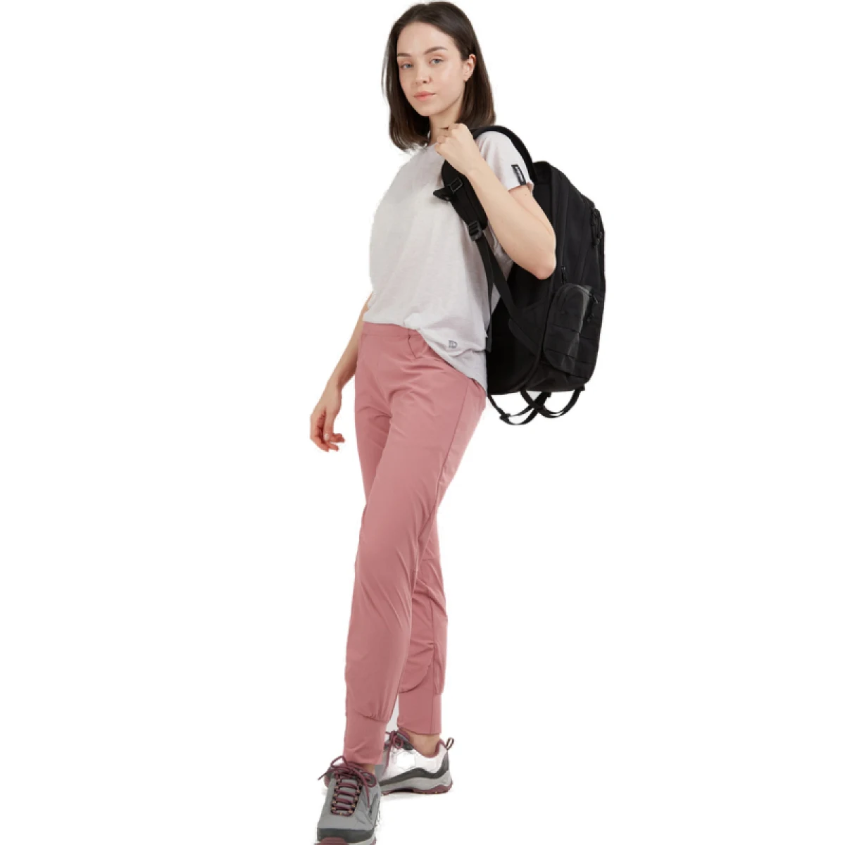 Dámské turistické kalhoty FUNDANGO Sabana Active Pants-385-mauve · záber 3