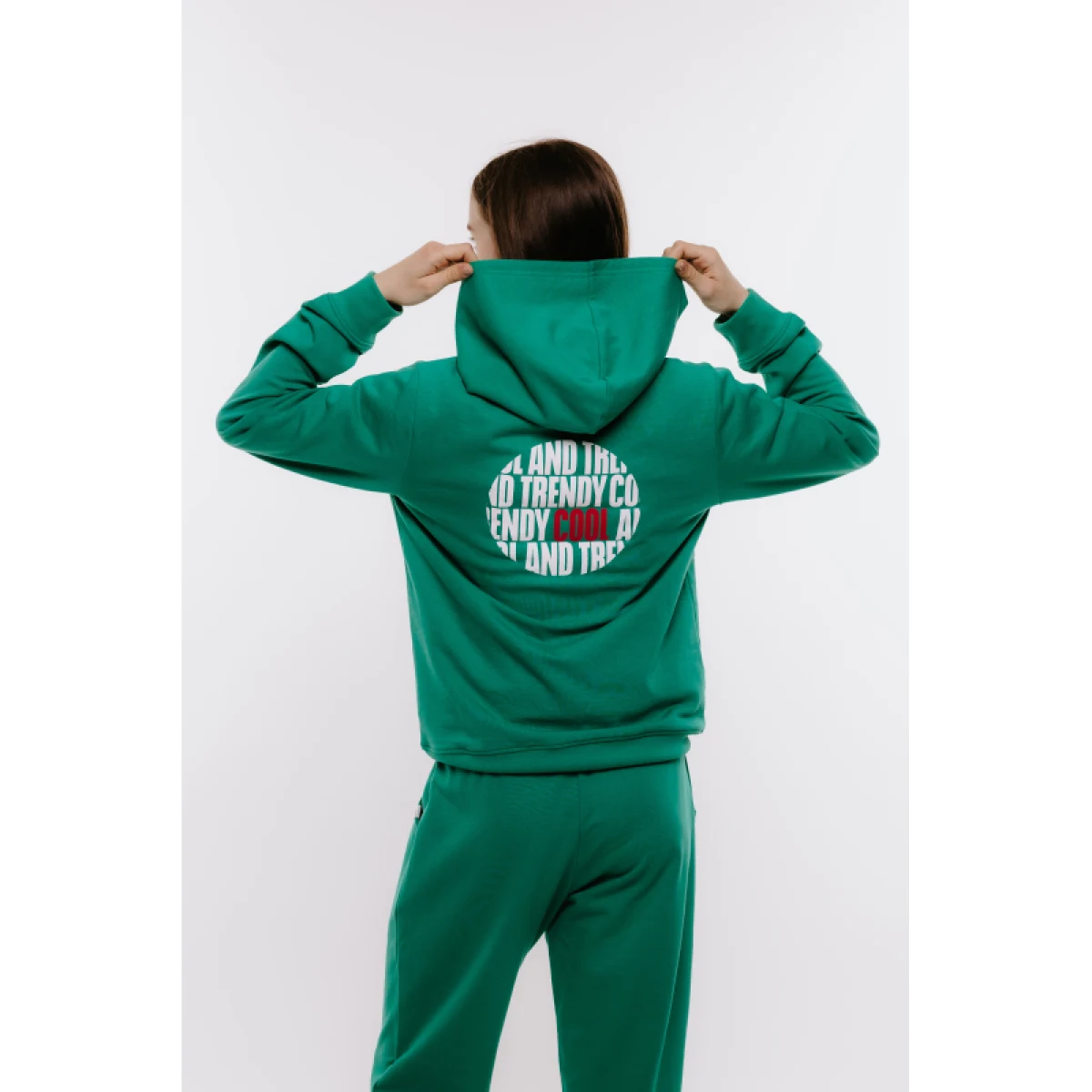 Dívčí mikina s kapucí AUTHORITY H-TRENDY G green · záber 3