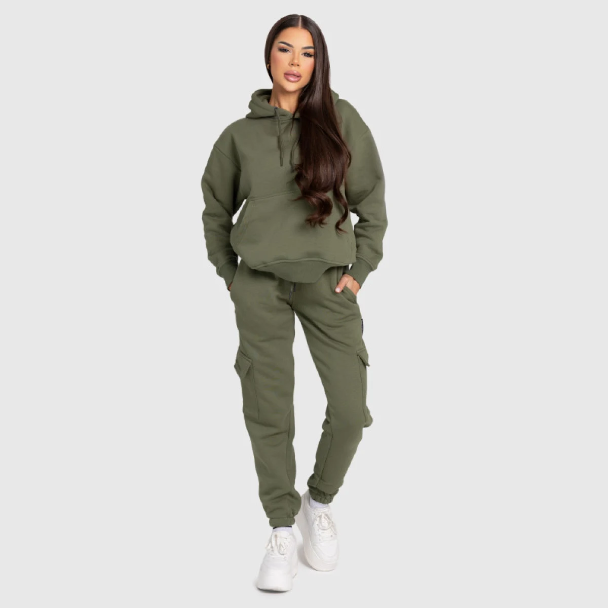 Dámská oversized souprava Iron Aesthetics Cargo, zelená · záber 1