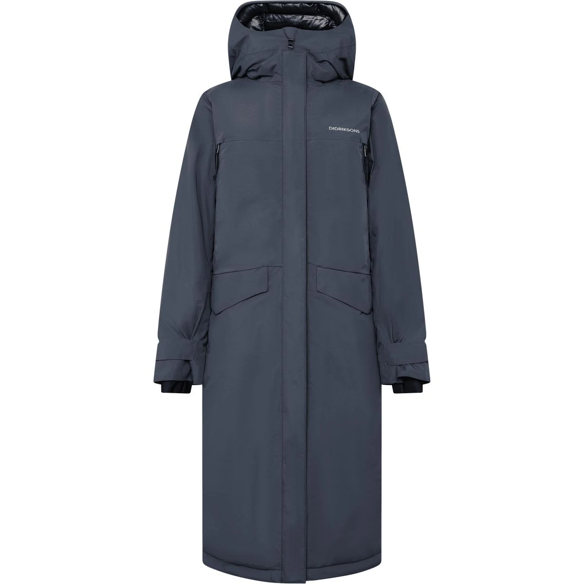 Didriksons Neja long, parka, dámská, modrá · záber 2