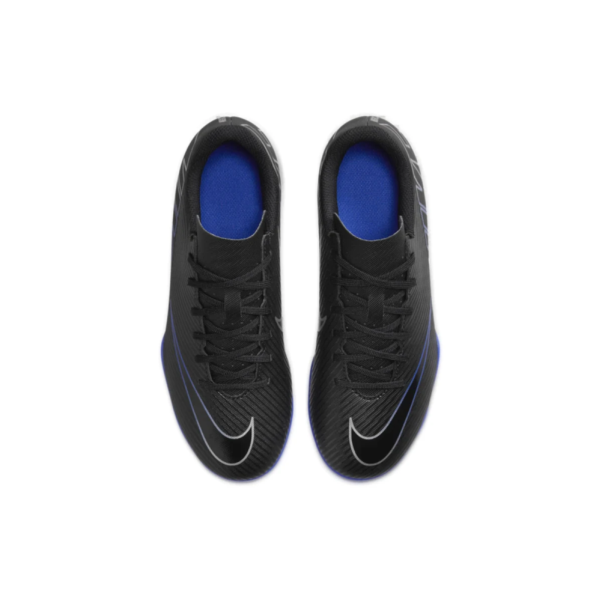 Chlapecké fotbalové kopačky outdoorové NIKE Mercurial Vapor 15 Club Jr FG black hyper royal chrome · záber 4