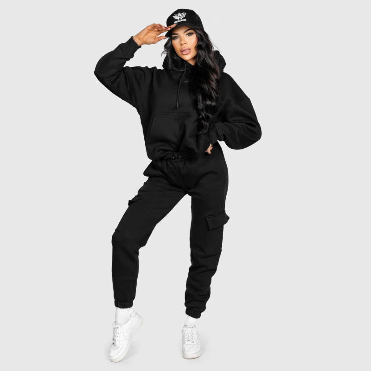 Dámská oversize souprava Iron Aesthetics Cargo, šedá · záber 2