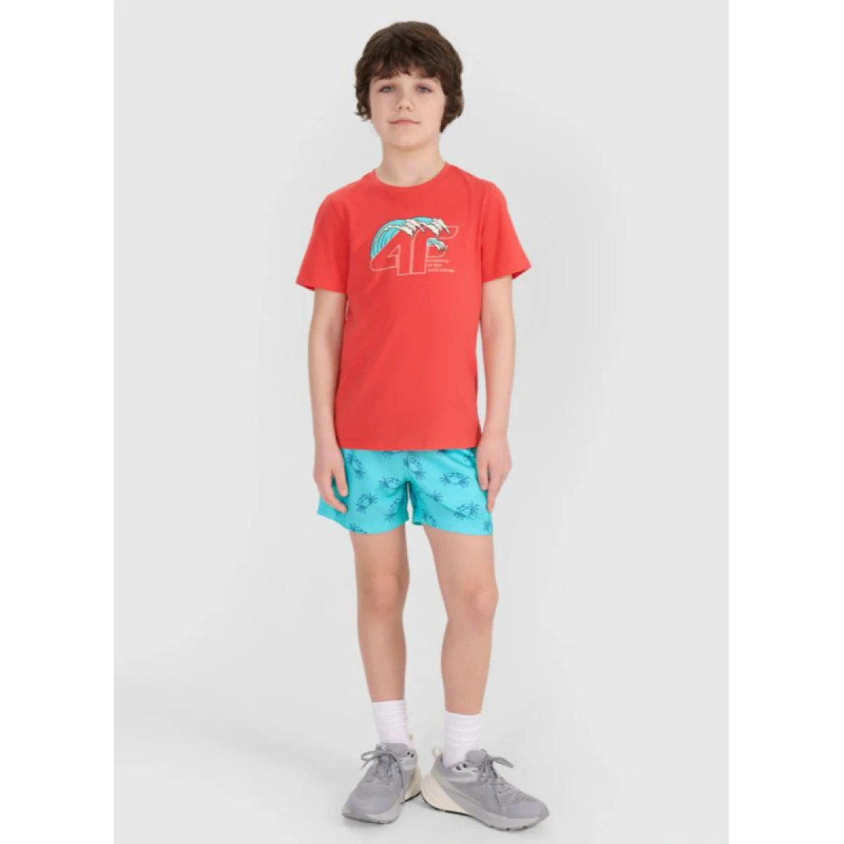 Chlapecké tričko s krátkým rukávem 4F JUNIOR TSHIRT M1917-63S-CORAL · záber 4