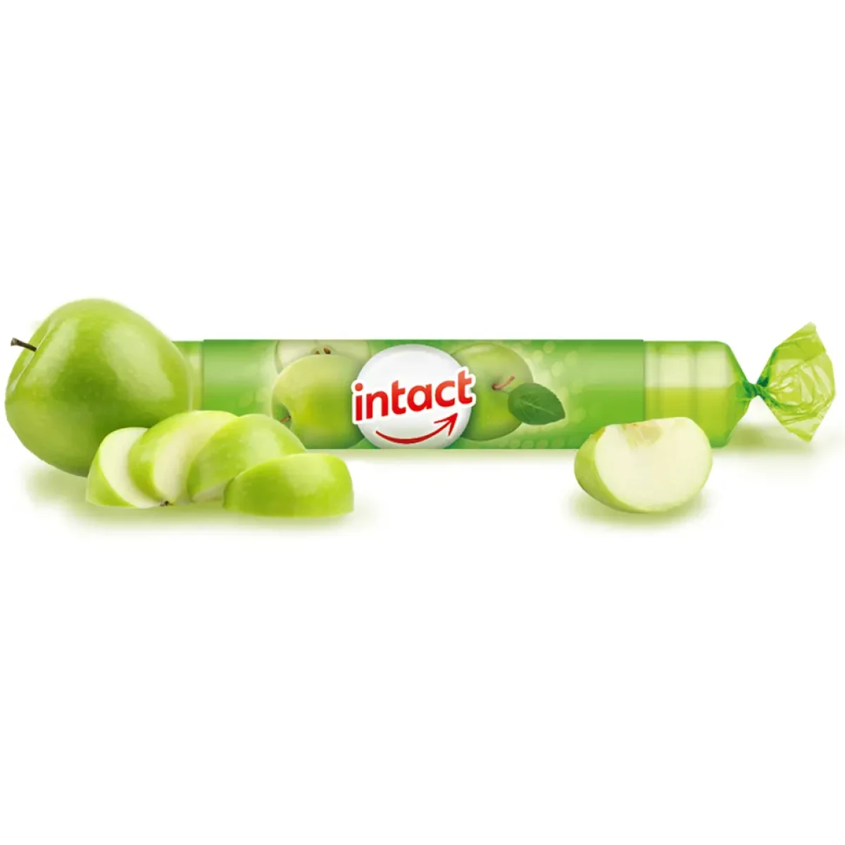 Intact rolička hrozn.cukr s vit.C zelené jablko 40 g - Balenie: 40 g · záber 1