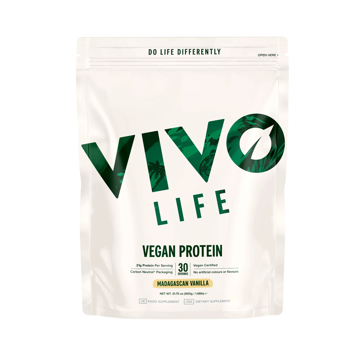 Vivo Life KONJAK VEGAN PROTEIN - Madagaskar Vanilka (900 g) · záber 1