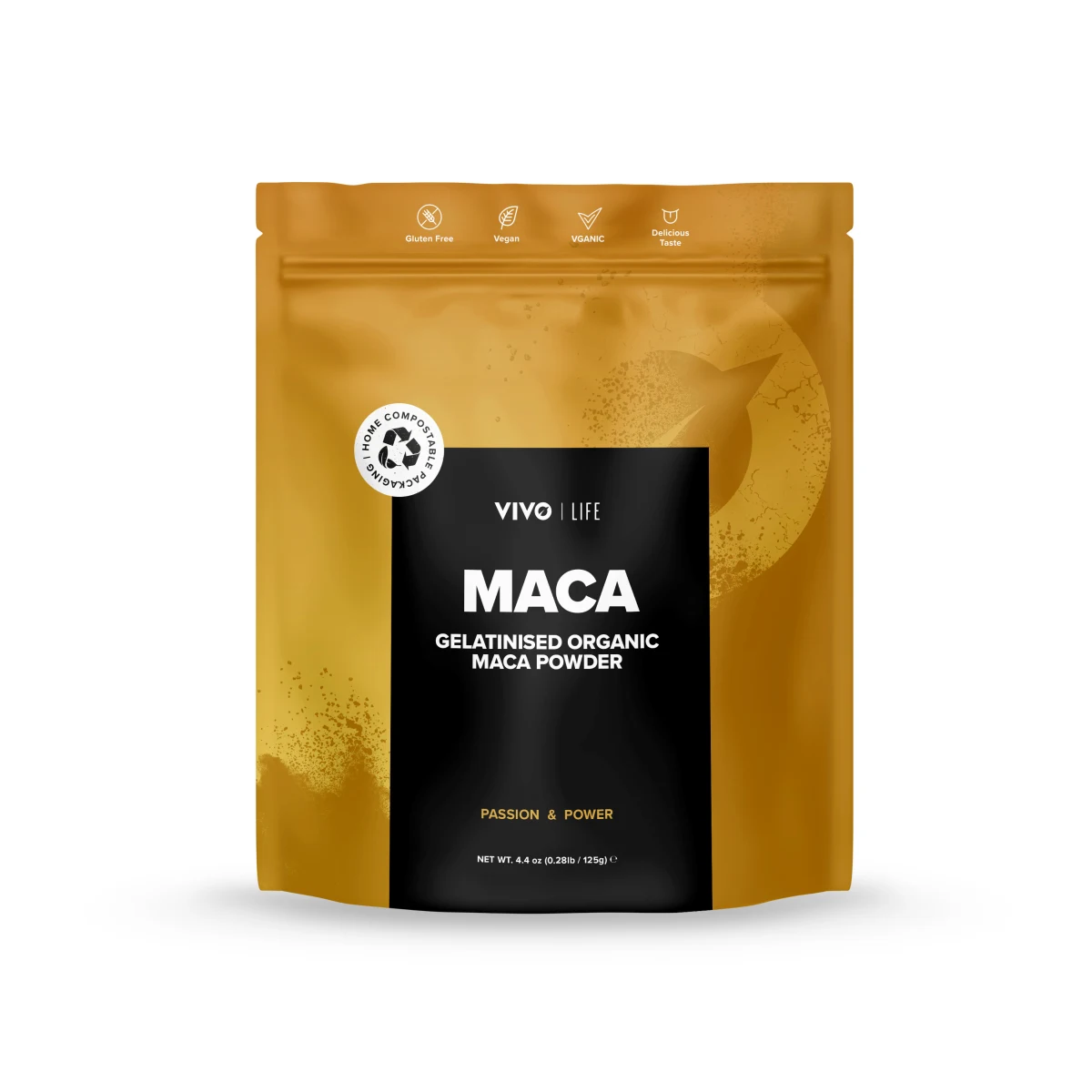 Bio Maca peruánská prášek gelatinizovaný - VIVO LIFE (125g) · záber 5