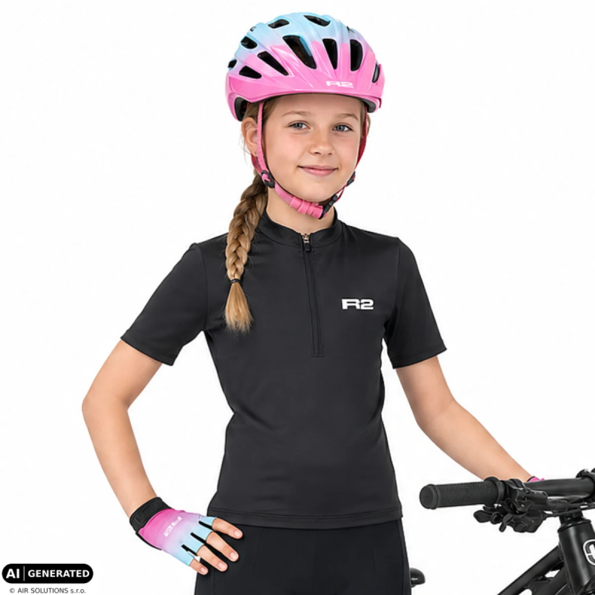 Dětské cyklistické rukavice R2 Mistral · záber 5