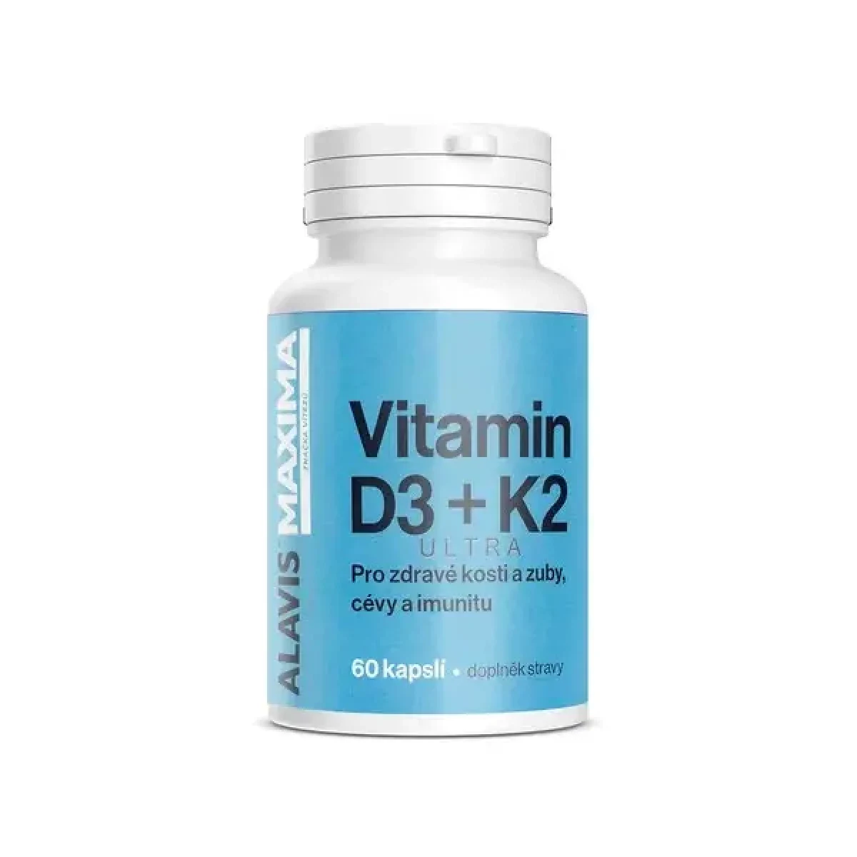 ALAVIS MAXIMA Vitamin D3+K2 60 kapslí · záber 1