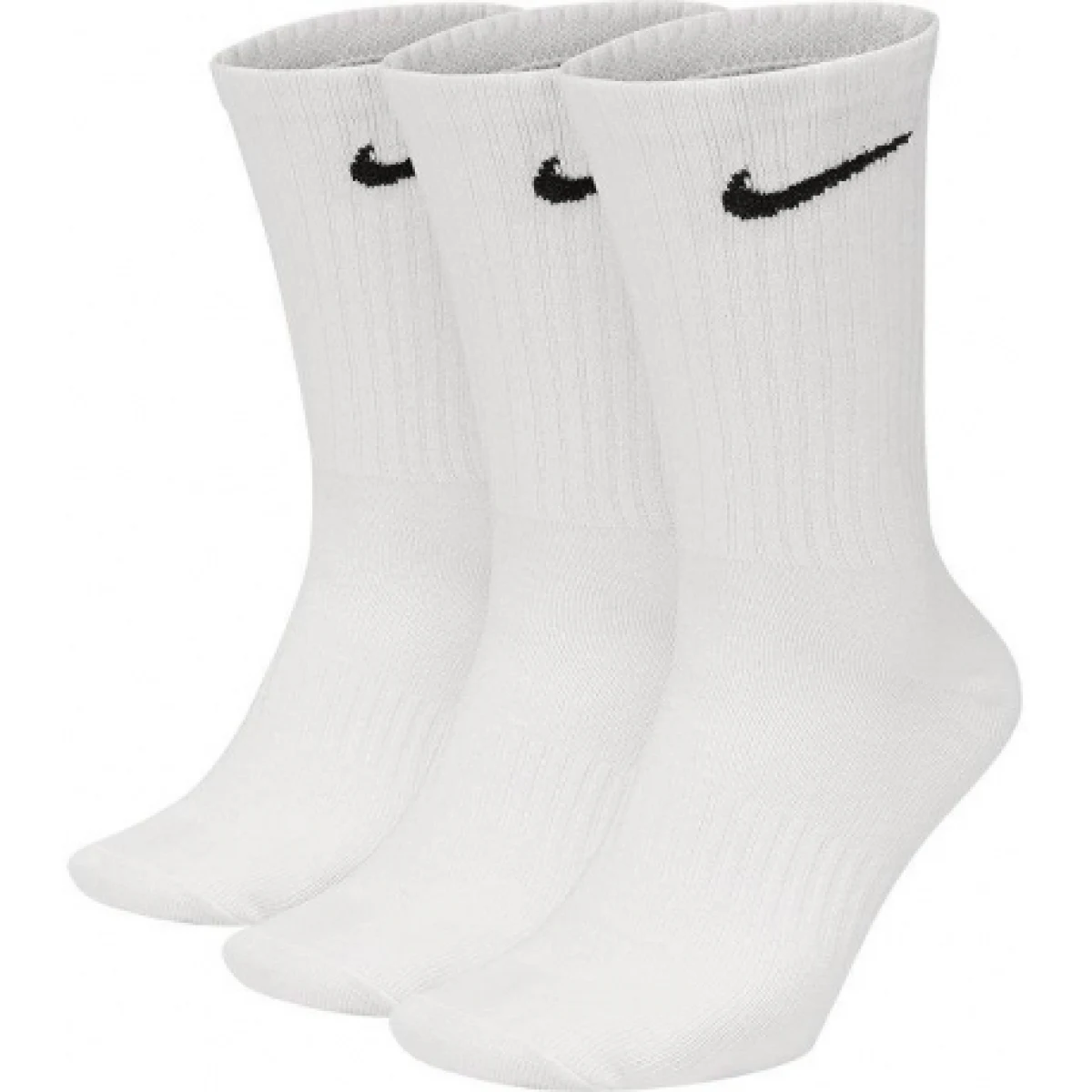 Ponožky NIKE U NK EVERYDAY LTWT CREW 3PR-White · záber 1
