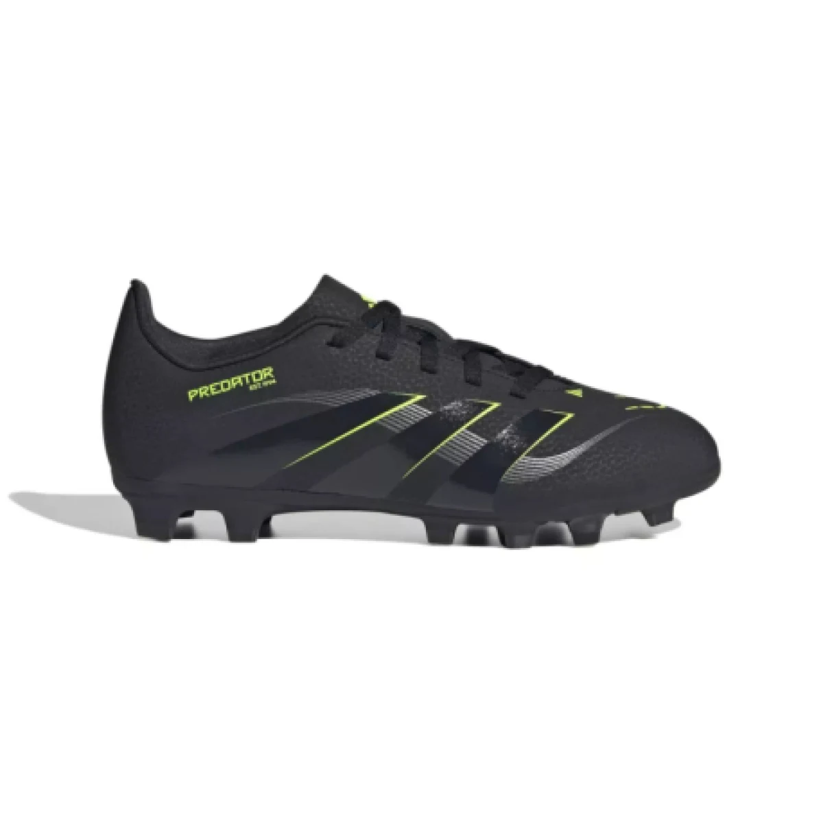 Chlapecké fotbalové kopačky outdoorové ADIDAS Predator Club Jr FG MG core black carbon lucid lemon · záber 1