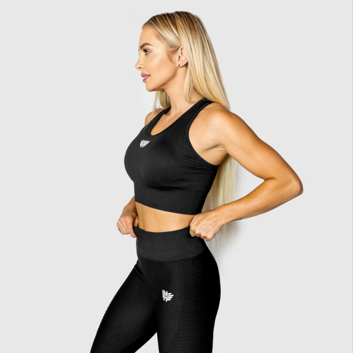Dámská bezešvá podprsenka Iron Aesthetics Dynamic, šedá · záber 10