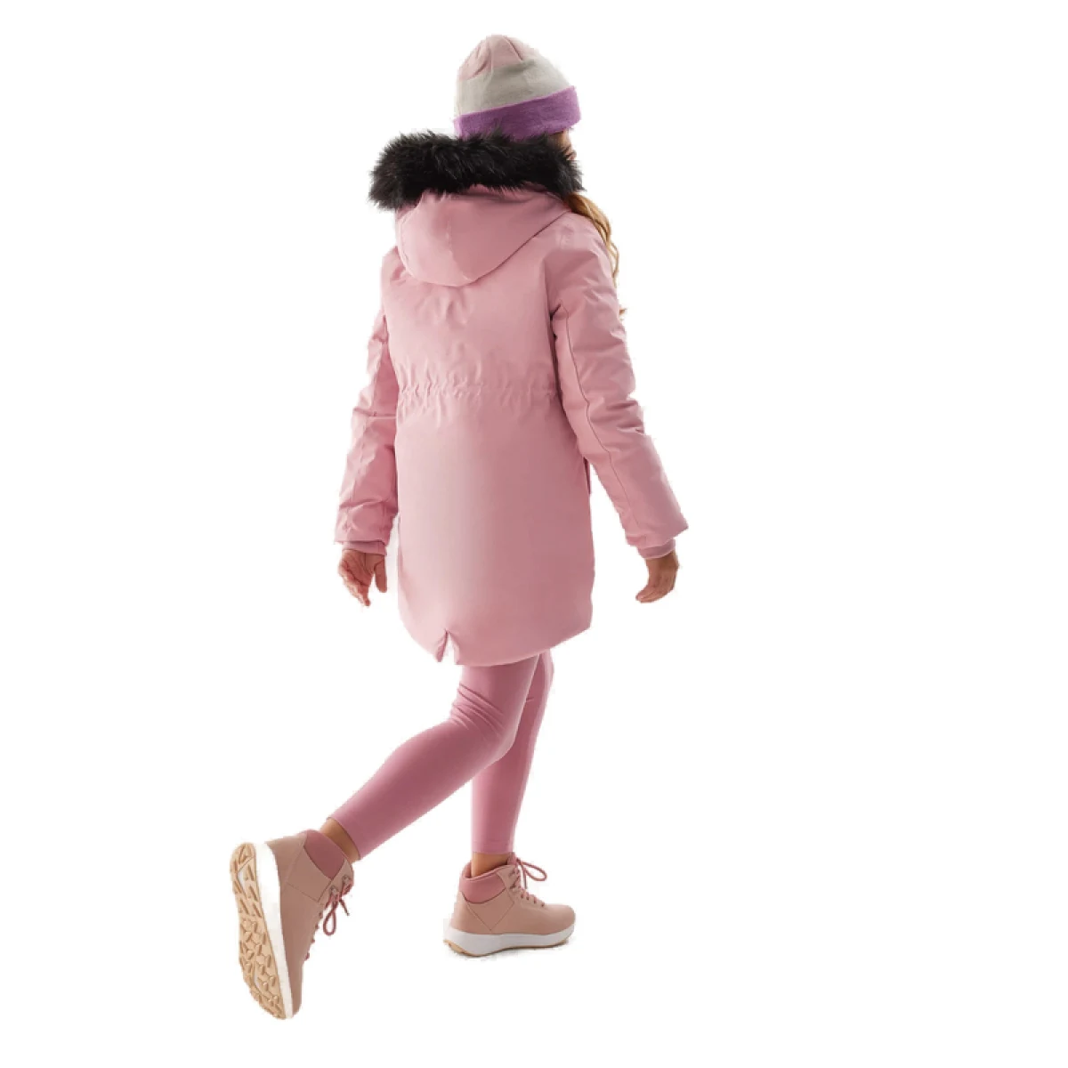 Dívčí bunda 4F JUNIOR JACKET-JAW23TJACF106-56S-LIGHT PINK · záber 5