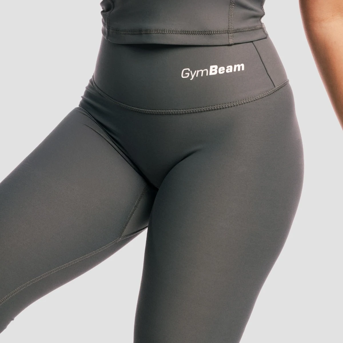 GymBeam Women‘s Core Leggings Carbon - Velikost: XS | Barva: sivá | Pohlavie: Dámské | Hmotnost: 0,206 kg · záber 2