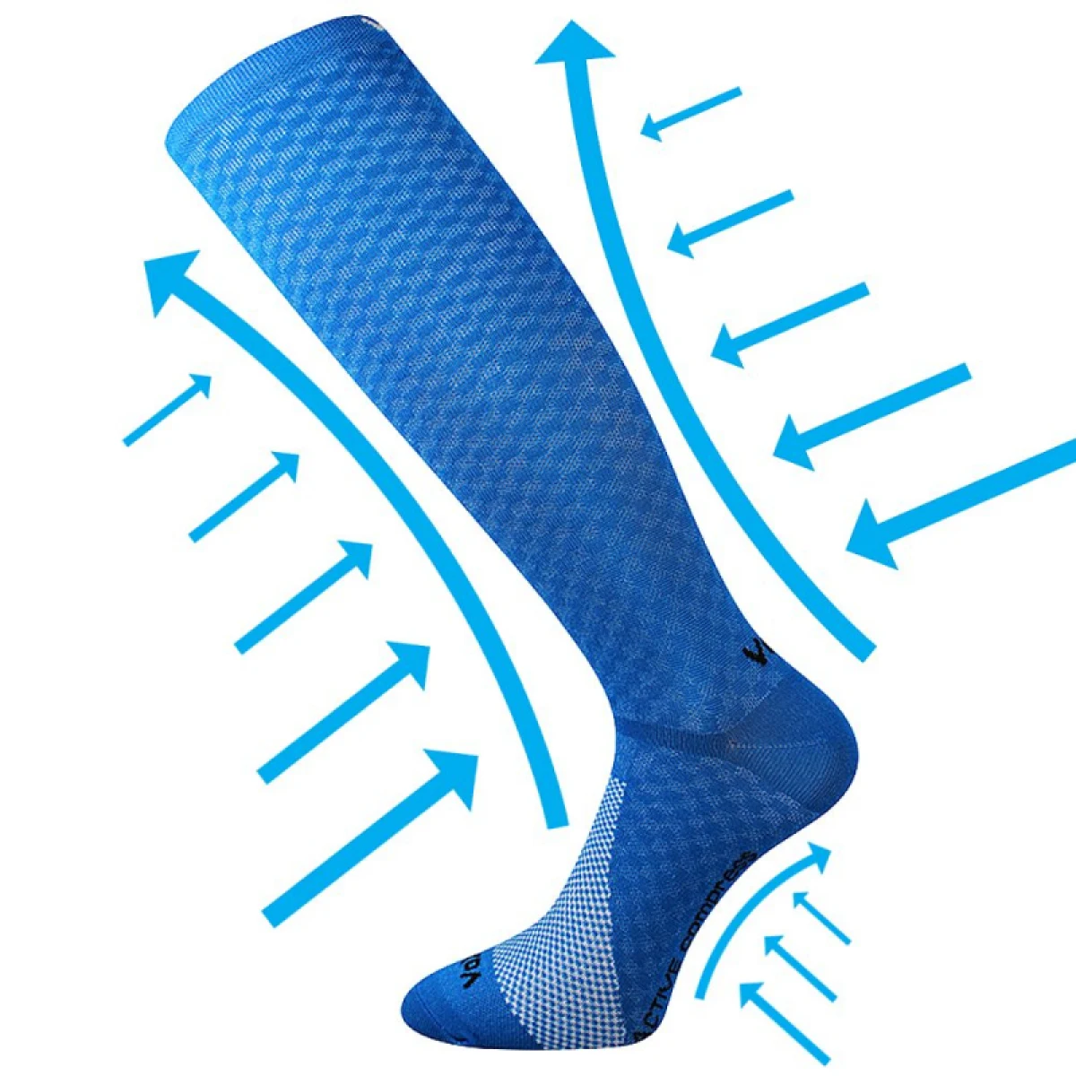 Běžecké kompresní podkolenky VOXX 1 PACK-Lithe-blue · záber 2