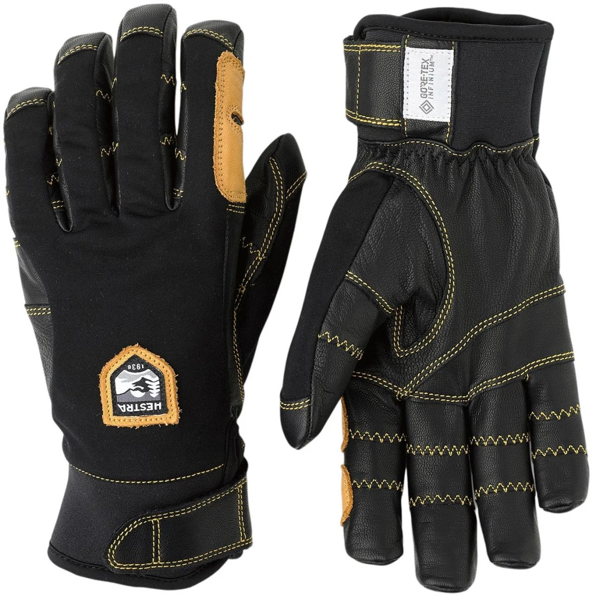 Hestra Ergo Grip Active, lyžařské rukavice, černá/černá · záber 1