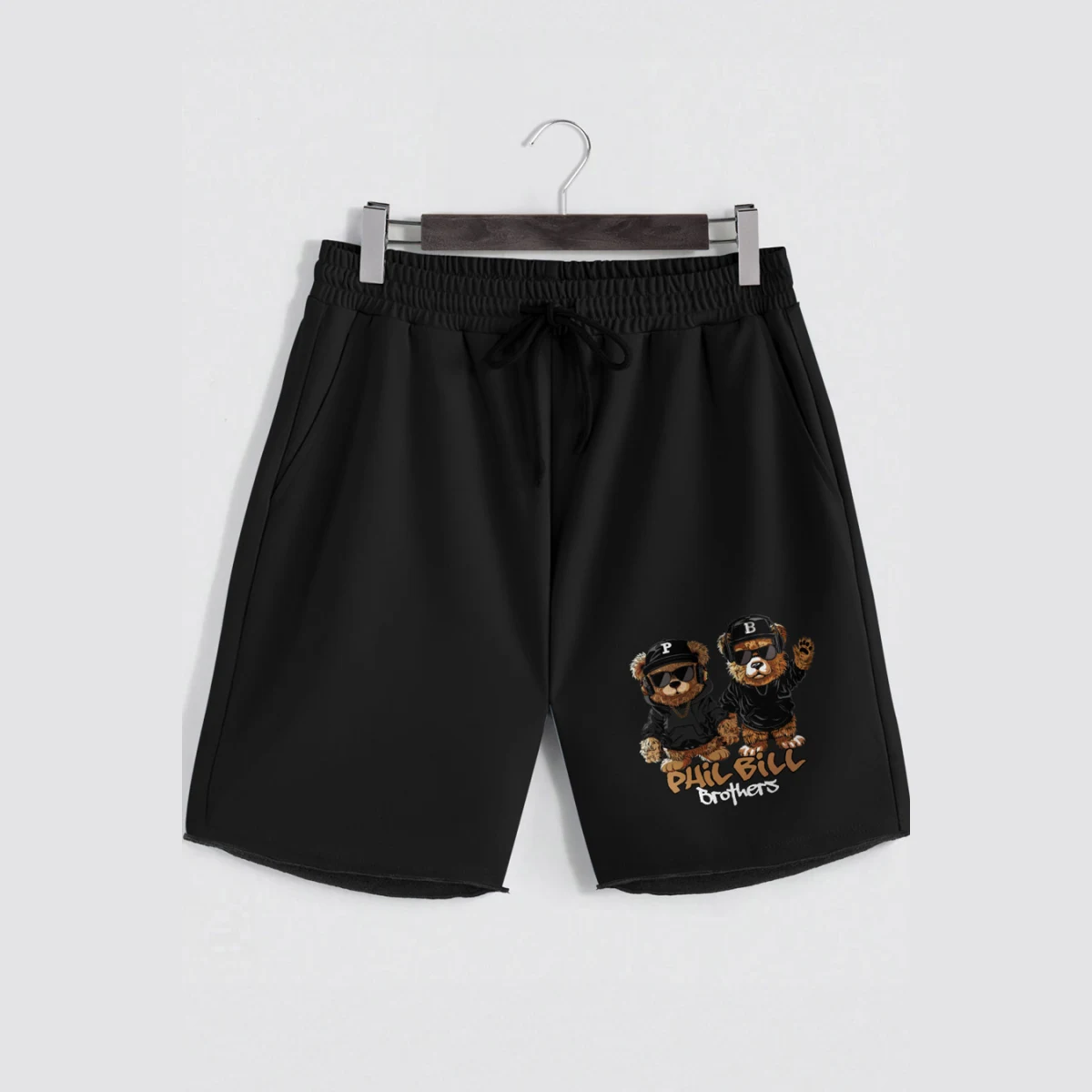 Kraťasy, Barva Růžová, s Potiskem Hedrix Bears · záber 4