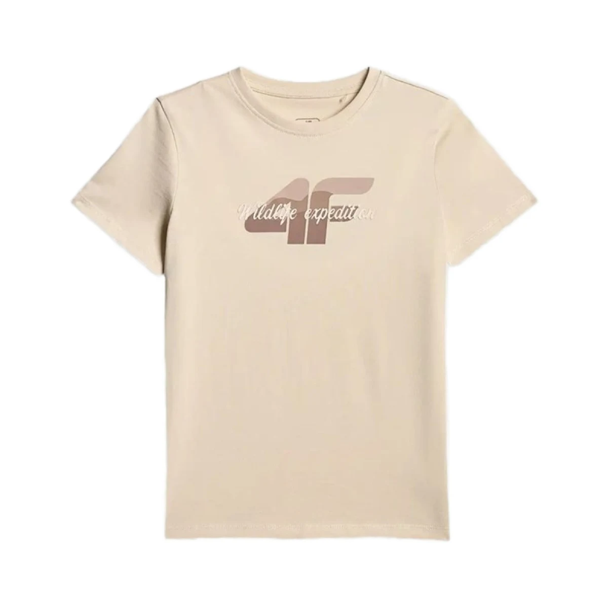Dívčí tričko s krátkým rukávem 4F JUNIOR TSHIRT F2885-83S-BEIGE · záber 5