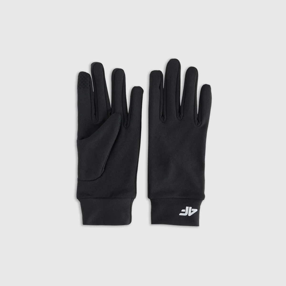 Unisex pletené rukavice Touch Screen - černé - Pohlavie: Unisex · záber 1