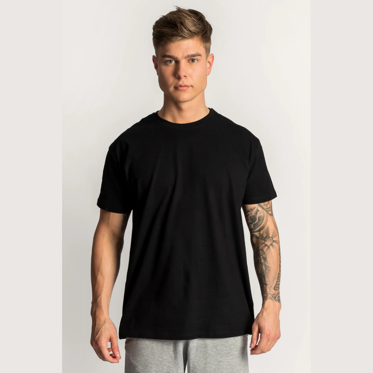 Tričko, Barva Černá, s Potiskem Basic T Shirt · záber 2