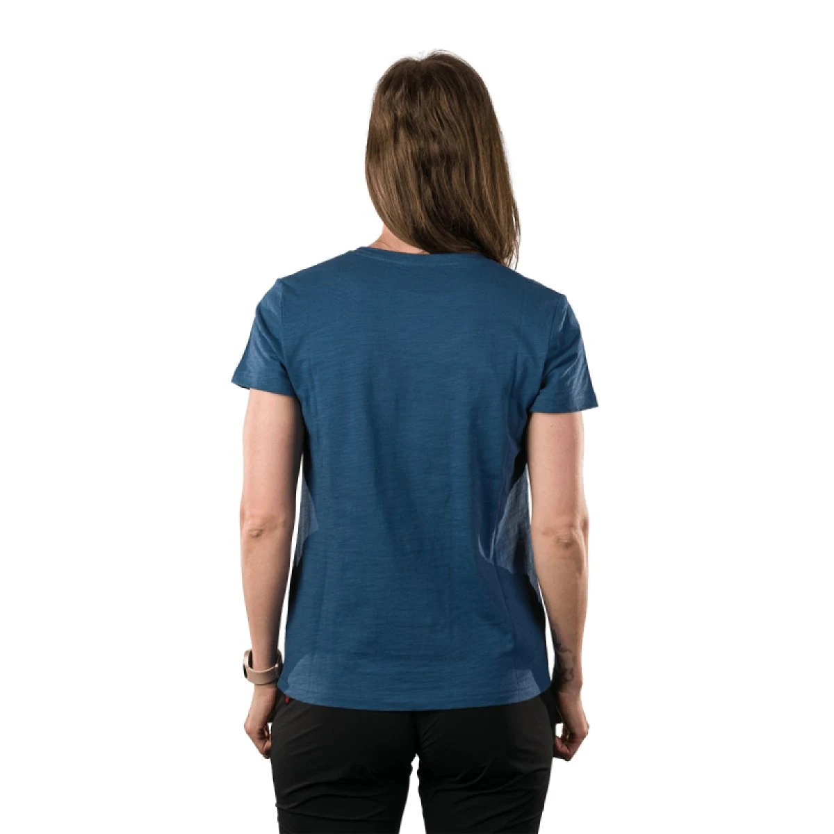 Dámské turistické tričko s krátkým rukávem NORTHFINDER HELENA-464bluenights · záber 4