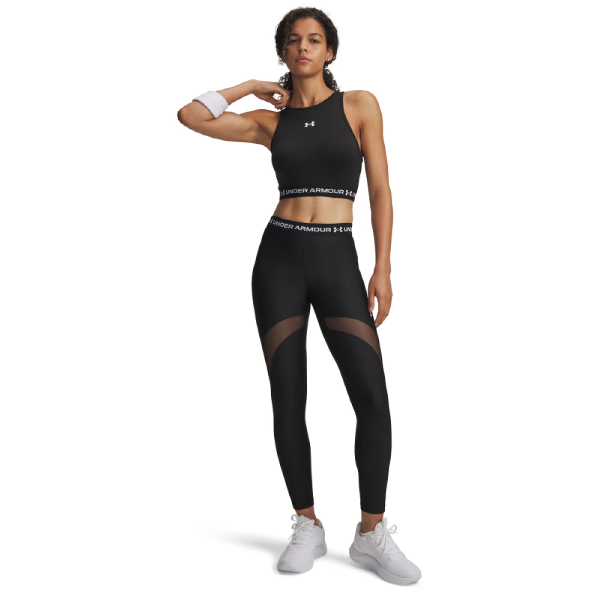 Dámské kompresní legíny UNDER ARMOUR HeatGear Mesh Legging-BLK · záber 3