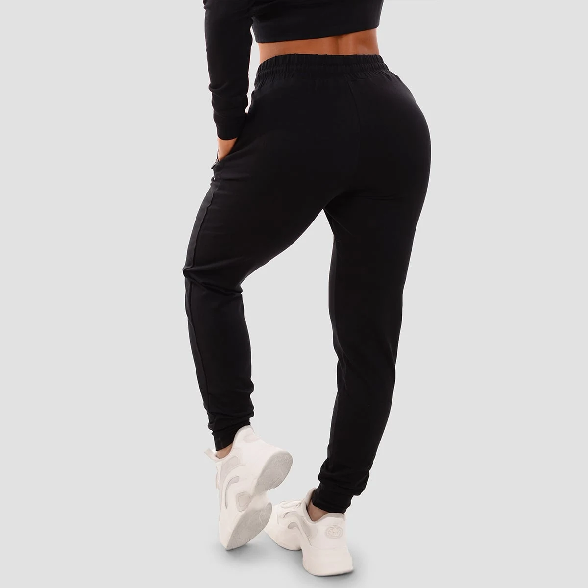 GymBeam Dámské tepláky TRN pink - Velikost: XS | Barva: čierna | Pohlavie: Dámské | Vek: Dospělí | Hmotnost: 0,35 kg | Balení: 50 · záber 2