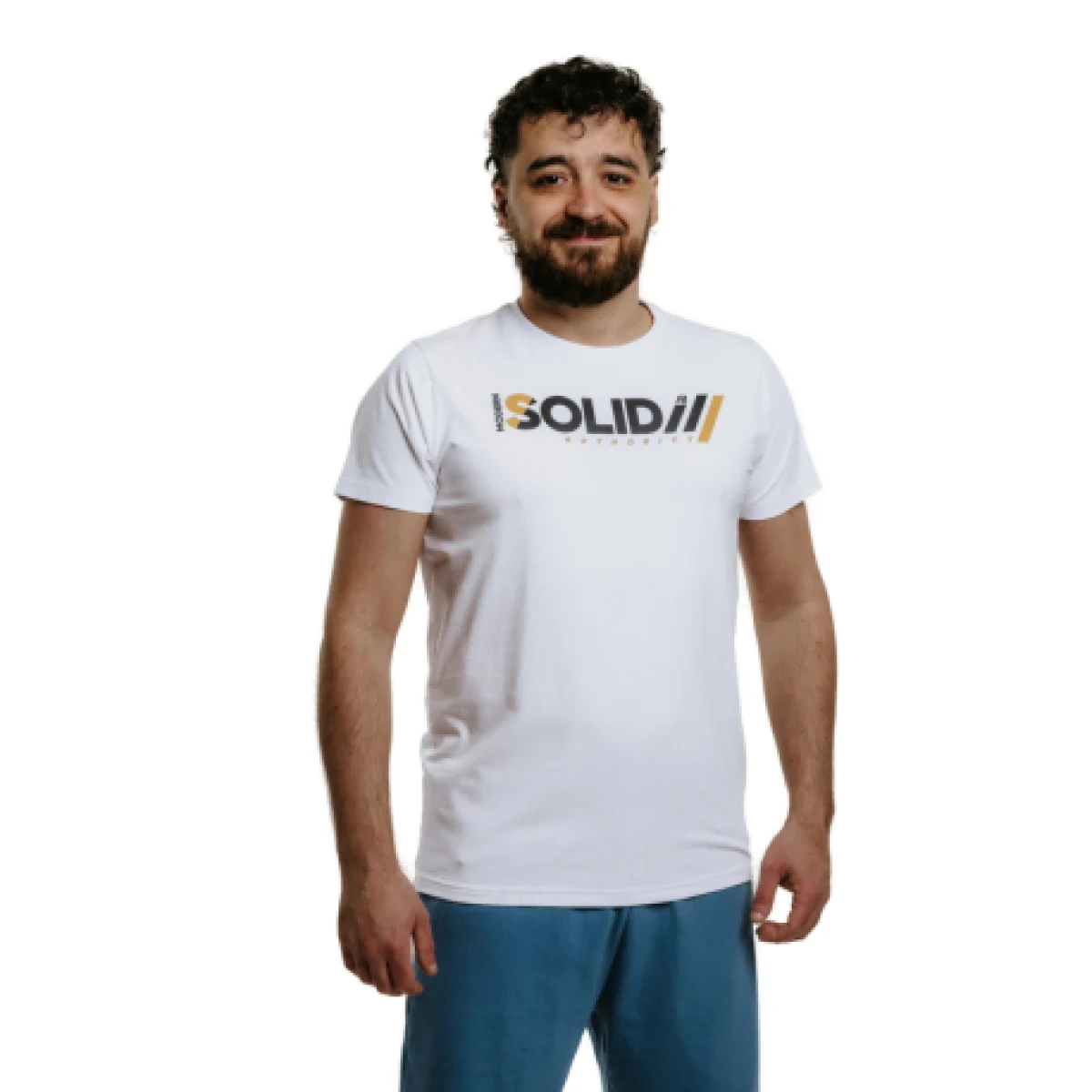 Pánské tričko s krátkým rukávem AUTHORITY T-SOLID M white · záber 1
