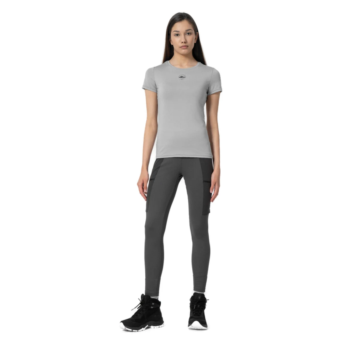 Dámské turistické legíny 4F TROUSERS FNK F112-23S-DARK GREY · záber 2