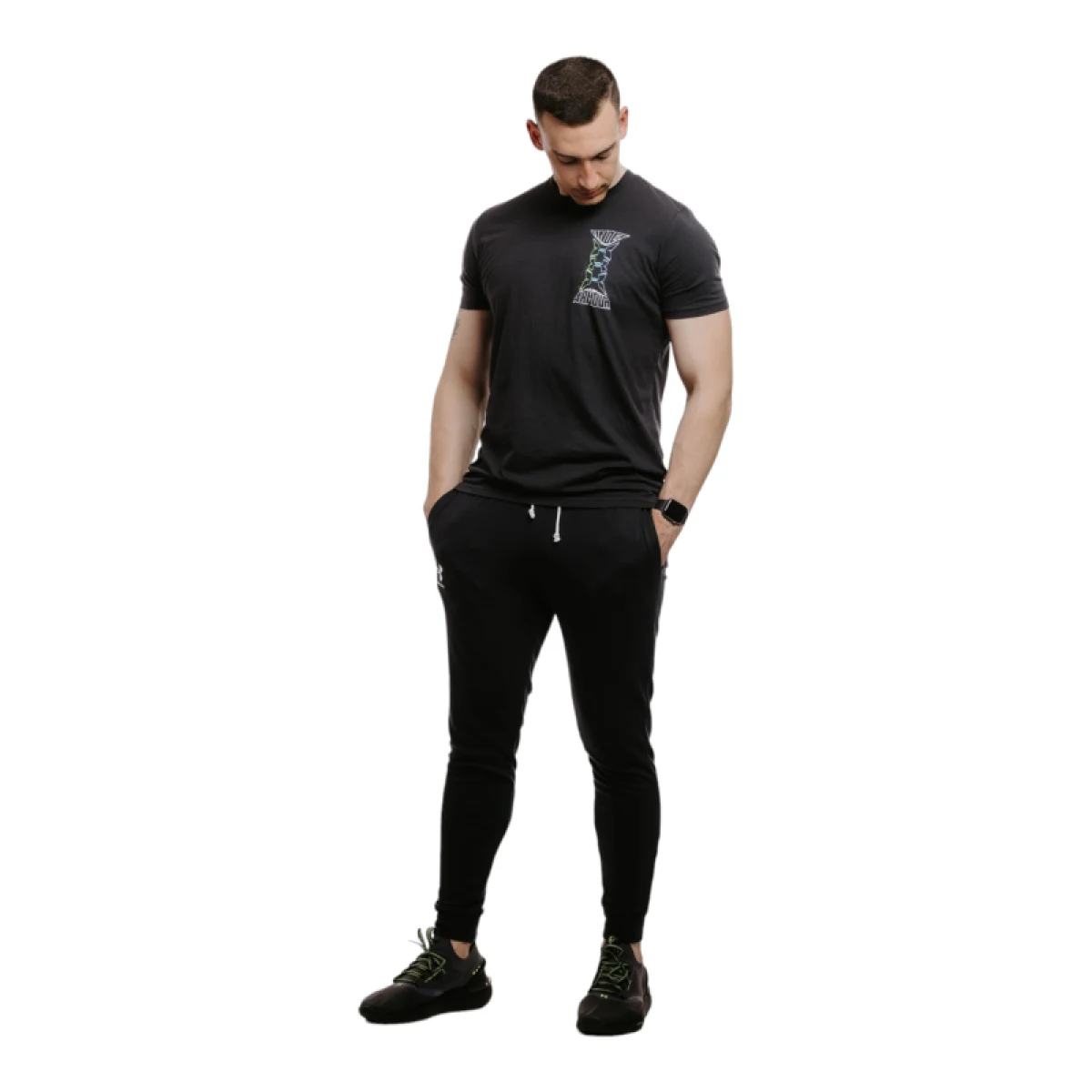 Pánské tepláky UNDER ARMOUR UA Rival Terry Jogger-BLK · záber 4