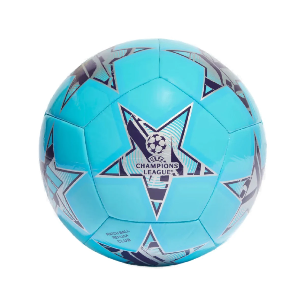 Fotbalový míč ADIDAS UCL CLB-IA0948-bright cyan silver met. · záber 2