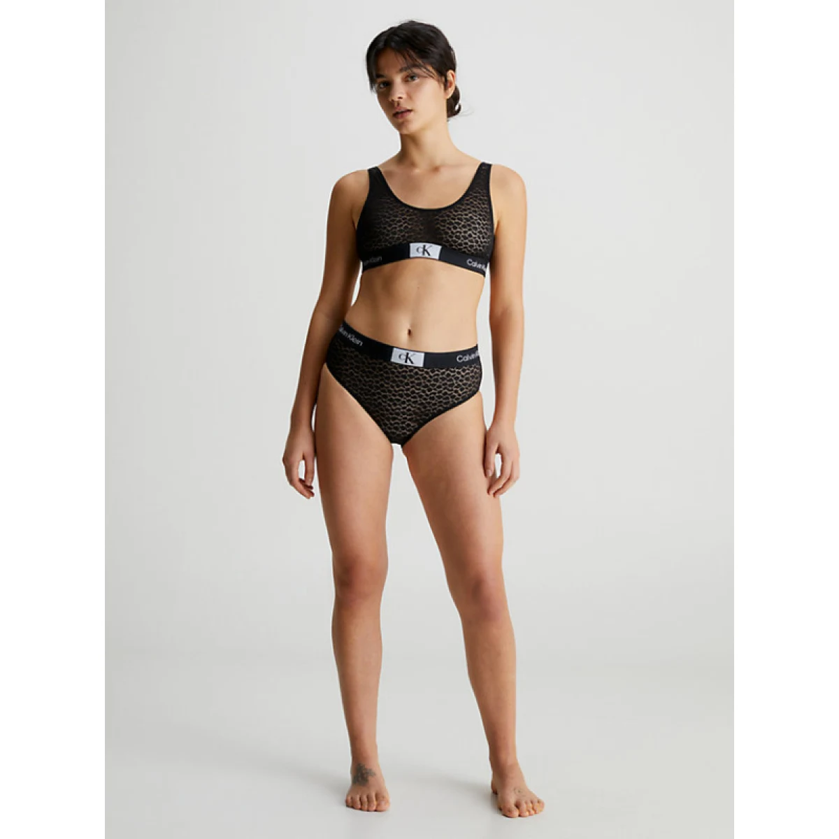 Dámská podprsenka CALVIN KLEIN UNLINED BRALETTE-000QF7233E-UB1-Black · záber 3