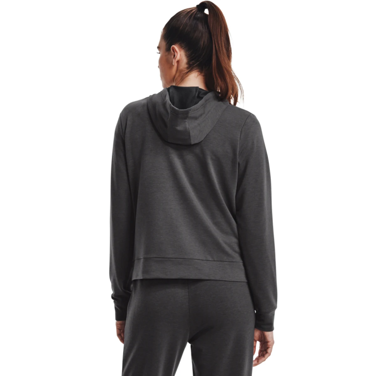 Dámská mikina se zipem UNDER ARMOUR Rival Terry FZ Hoodie-GRY · záber 2