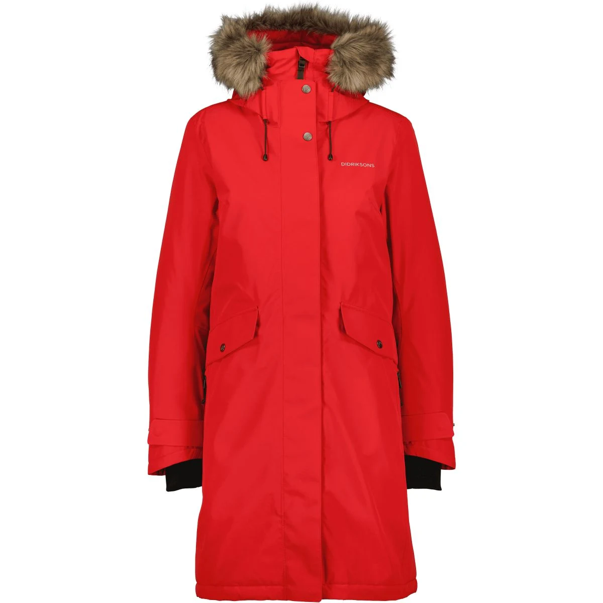 Didriksons Erika, parka, dámská, pomme red · záber 2
