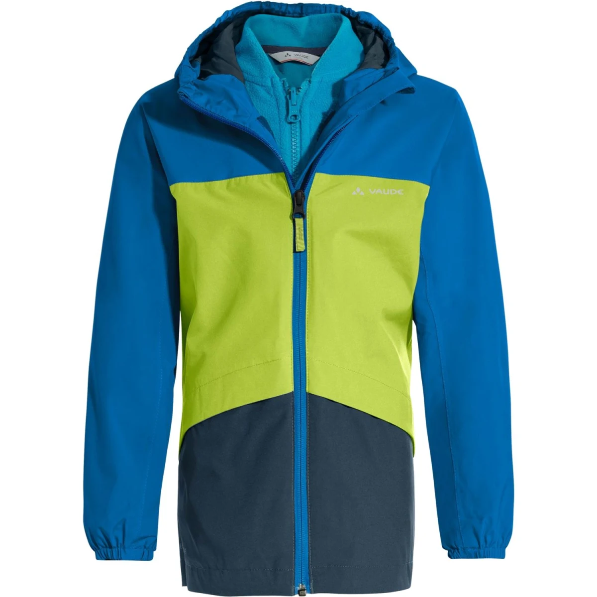 Vaude Kids Escape 3in1 Jacket, zimní bunda, zelená/modrá · záber 1