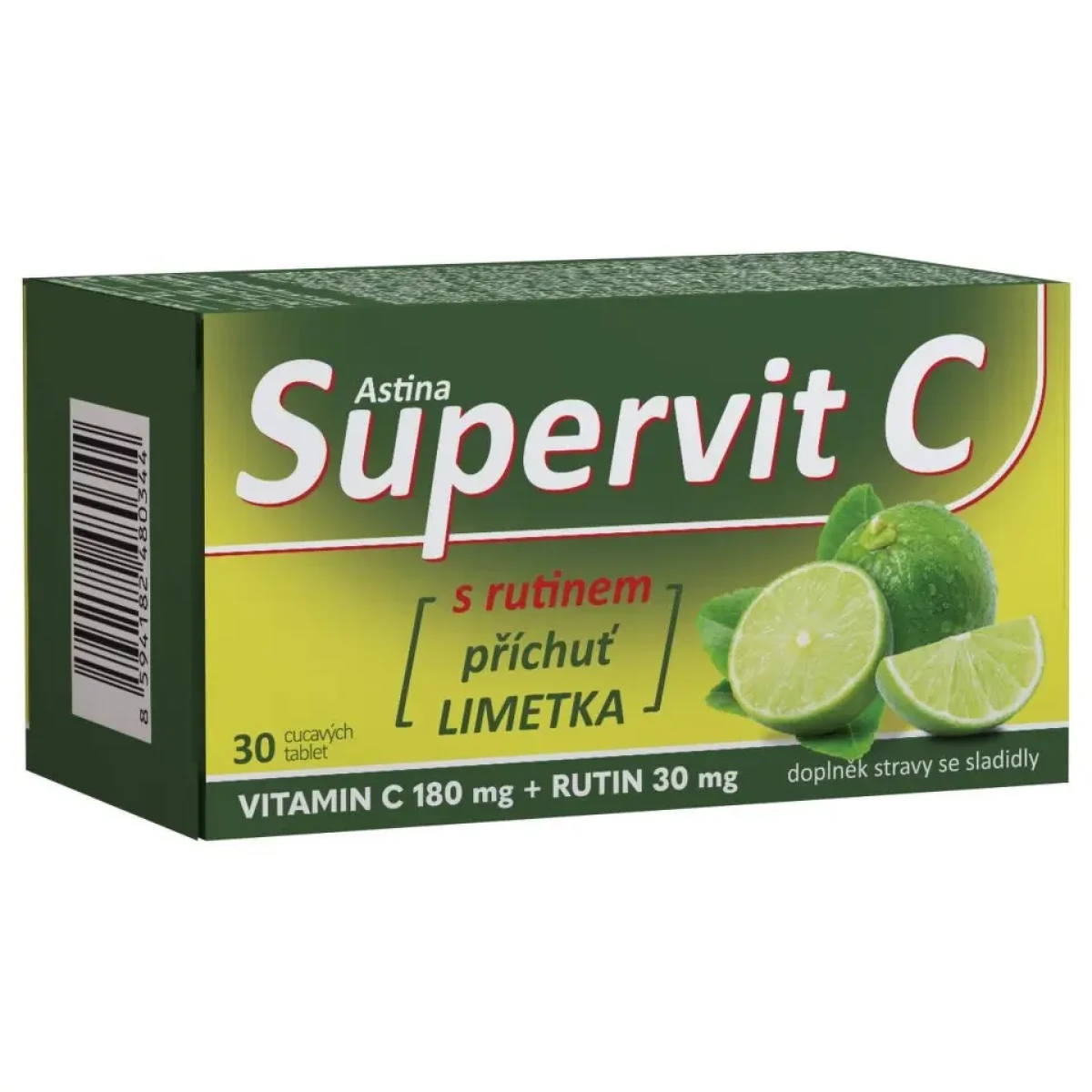 Astina Supervit C s rutinem limetka 30 tablet · záber 1