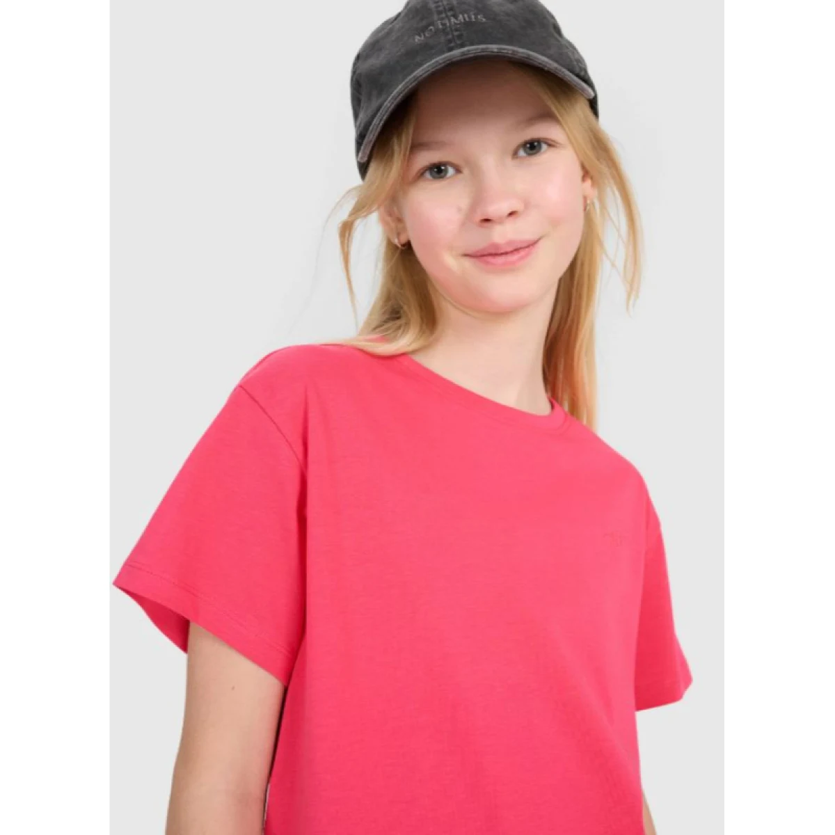 Dívčí tričko s krátkým rukávem 4F JUNIOR TSHIRT F2326-55S-HOT PINK · záber 2