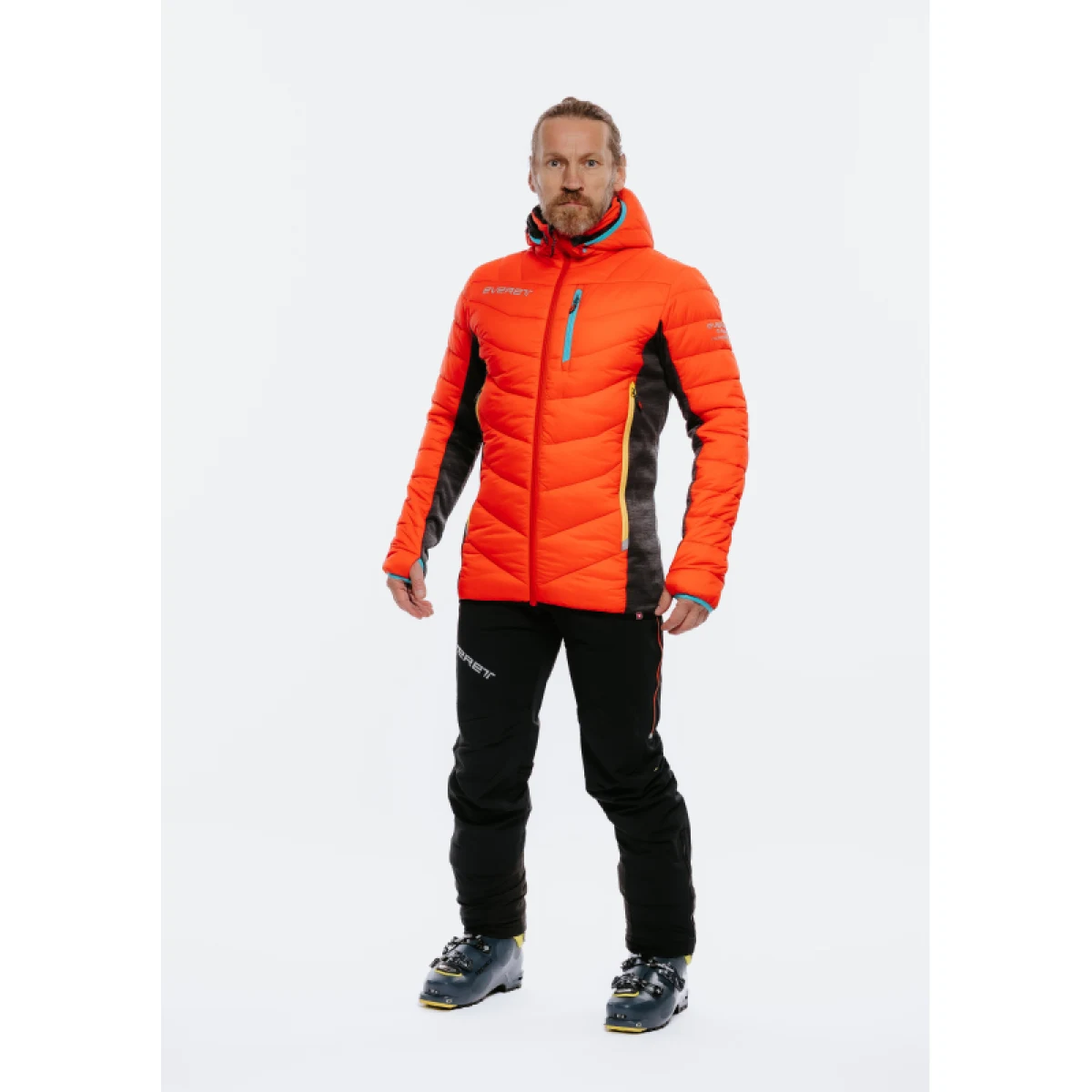 Pánská bunda na skialp EVERETT SkiTour PRIMALOFT jacket red · záber 5