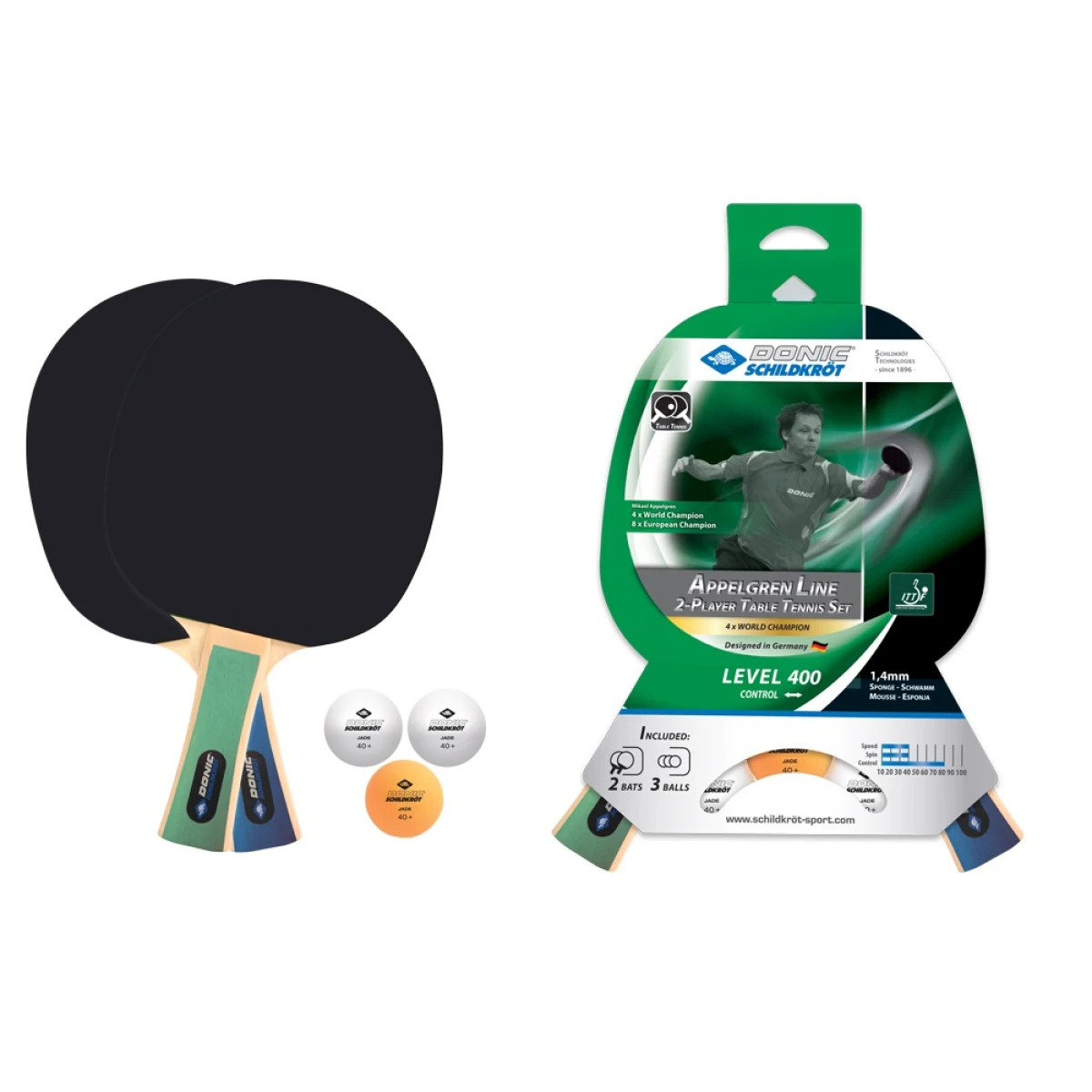 Set na stolní tenis DONIC Appelgren 400 set · záber 1