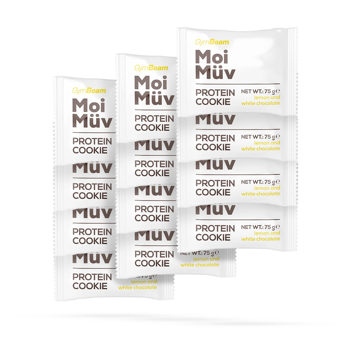 GymBeam MoiMüv Protein Cookie - Příchuť: Borůvka bílá čokoláda | Příchuť: Cookies | Hmotnost: 0,075 kg | Balení: 12 · záber 8