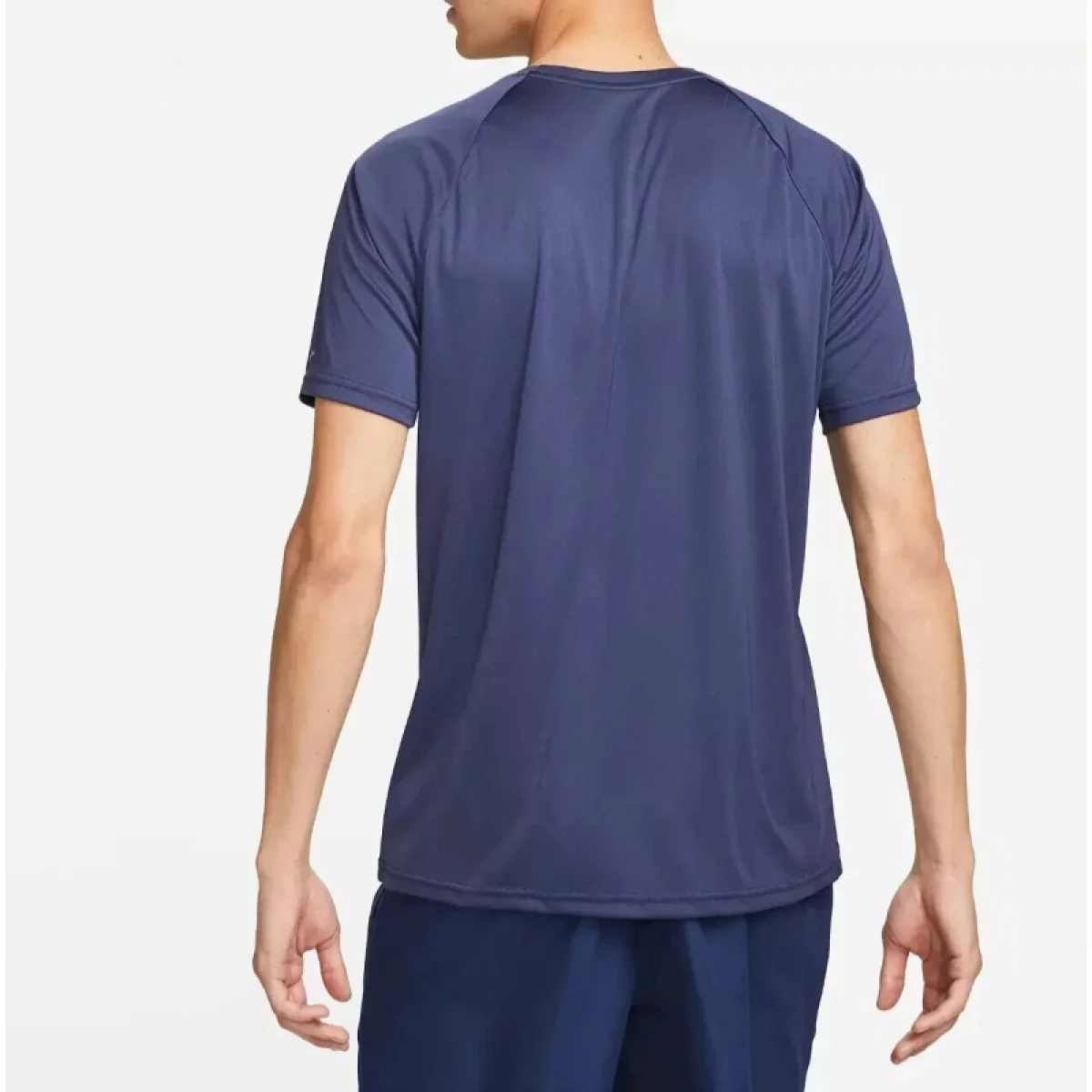 Pánské tréninkové tričko s krátkým rukávem NIKE SWIM ESSENTIAL MIDNIGHT NAVY-MIDNIGHT NAVY · záber 3
