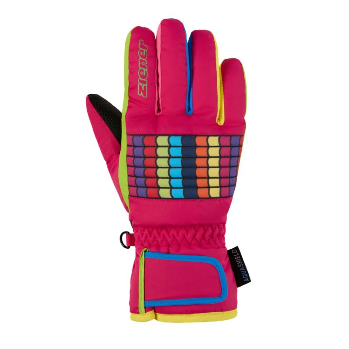 Juniorské lyžařské rukavice ZIENER Lamil-Z AS-115015-766-Pop pink · záber 2