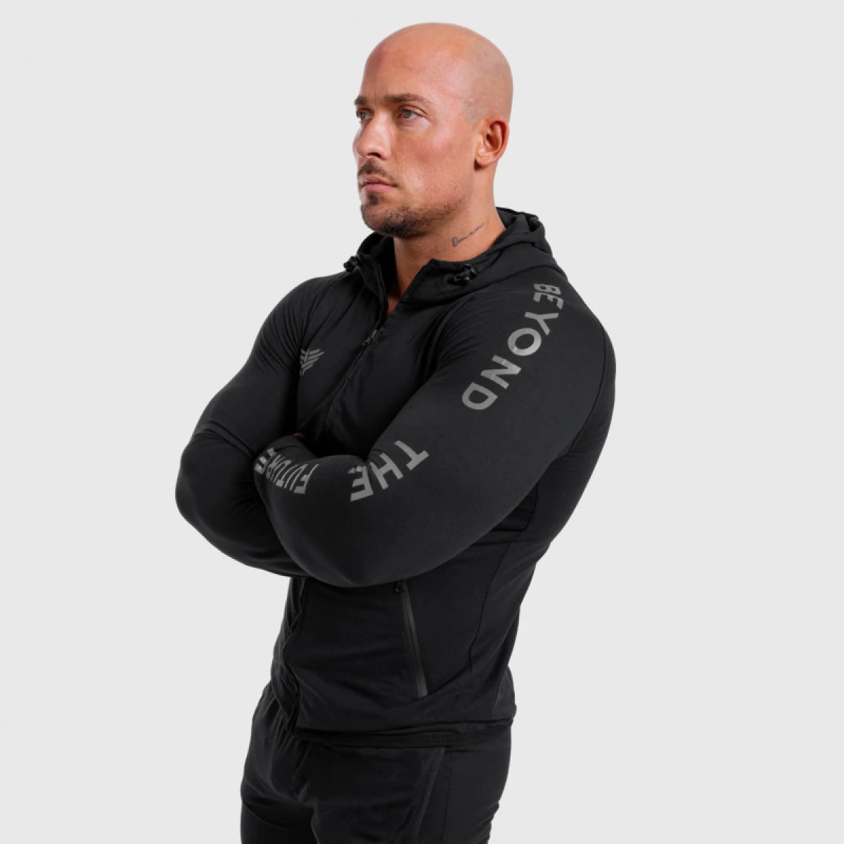 Pánská sportovní SlimFit souprava Iron Aesthetics Beyond the Future, černá · záber 9
