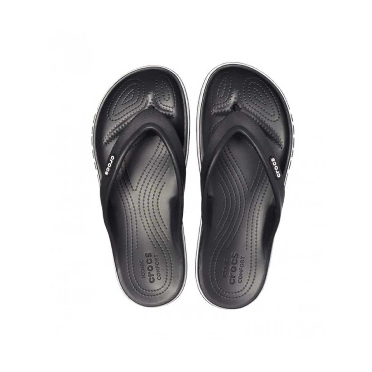 Žabky (plážová obuv) CROCS Bayaband Flip U black white · záber 4