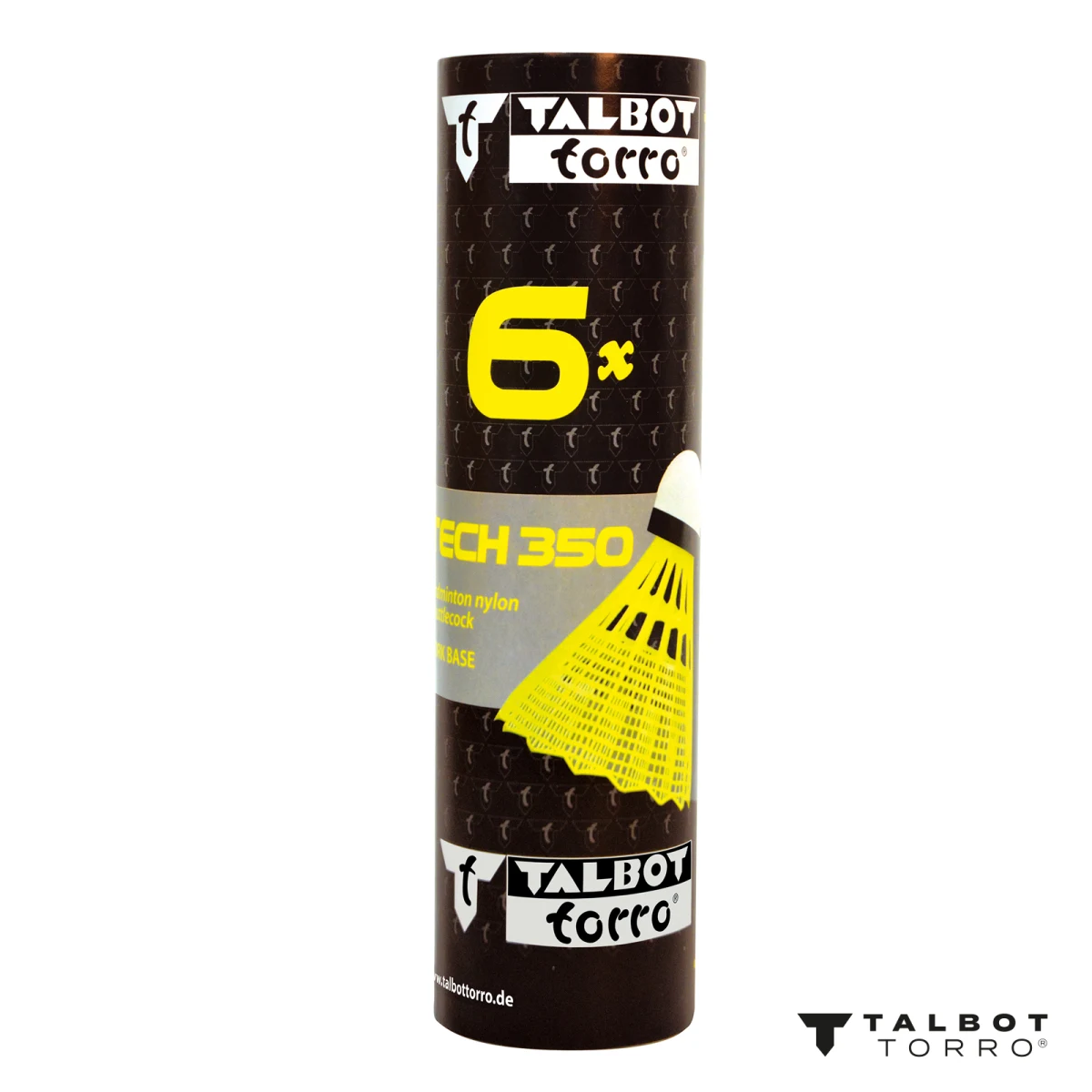 Badmintonové míčky TALBOT TORRO Tech 350 Medium 3 ks - žluté · záber 8