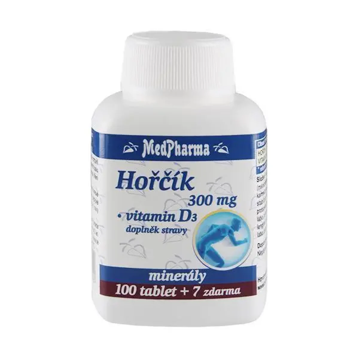 MedPharma Hořčík 300 mg + Vitamín D3 107 tablet · záber 1