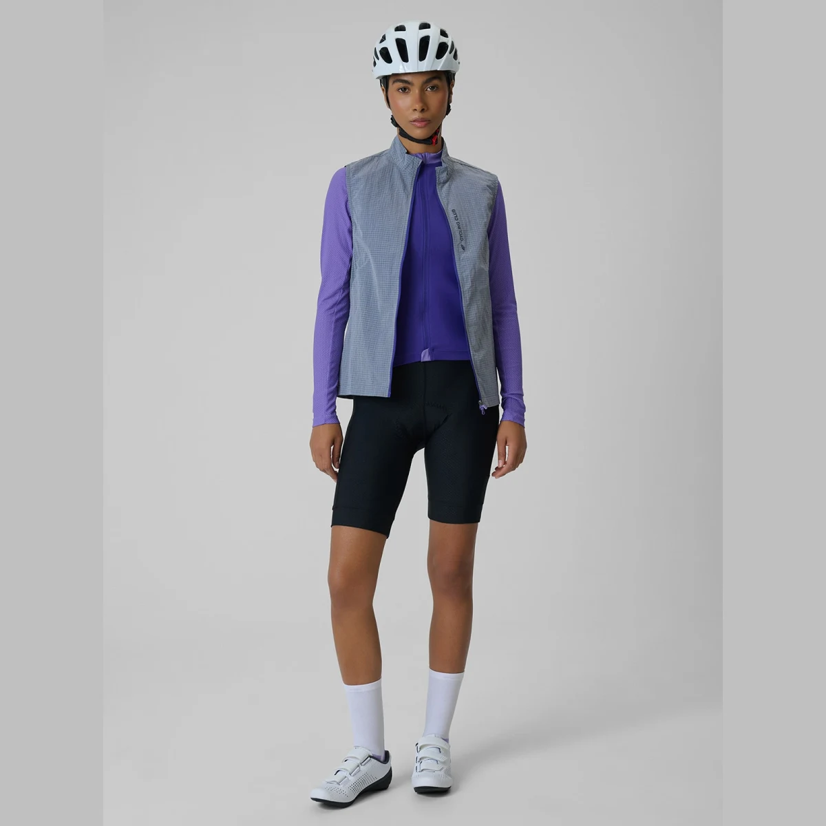 Dámská cyklistická vesta - šedá · záber 2