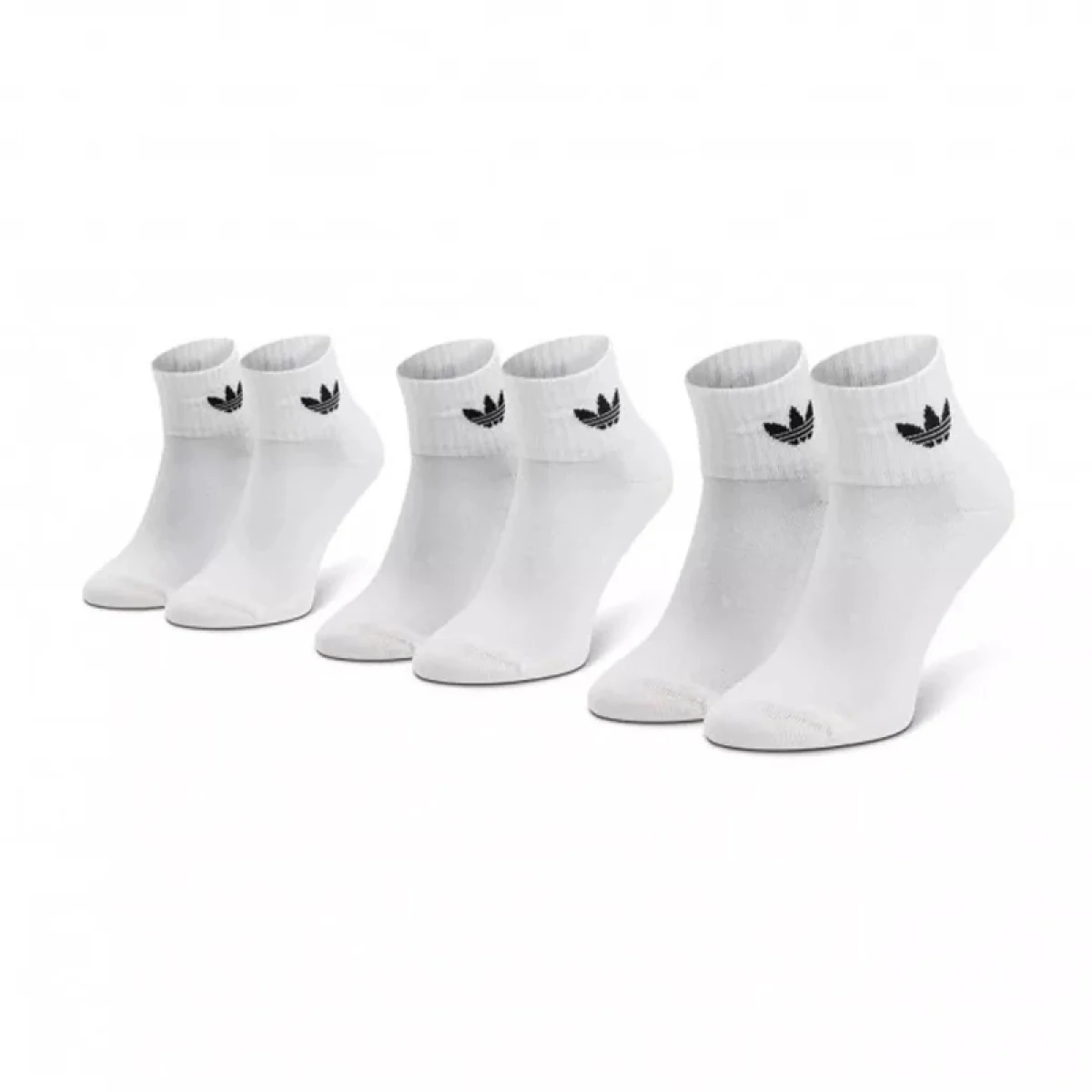 Ponožky ADIDAS ORIGINALS 3 PACK - MID ANKLE SCK-WHIT · záber 3